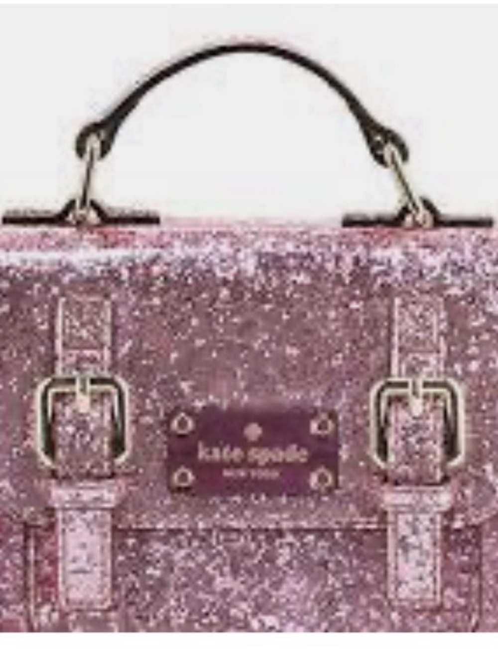 kate spade Glitter Top Handle Satchel in Pink